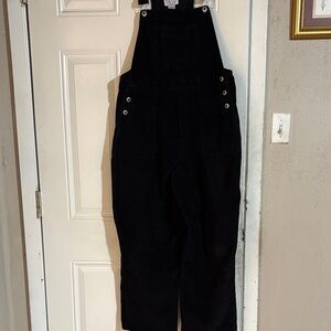 Black Corduroy Overalls
